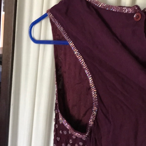 Vintage embroidery beaded top blouse Sz L - Picture 8 of 8